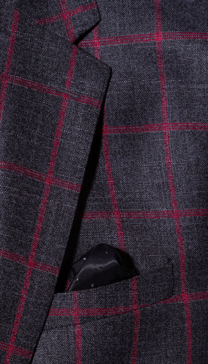 The Windsor Check Mens 2 Button Slim Fit Suit
