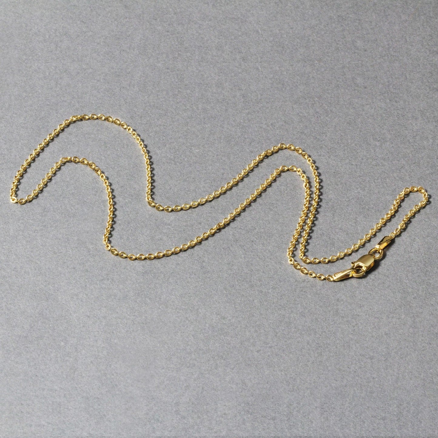 Cadena de eslabones tipo cable Forsantina Lite de oro amarillo de 14k y 1.5mm