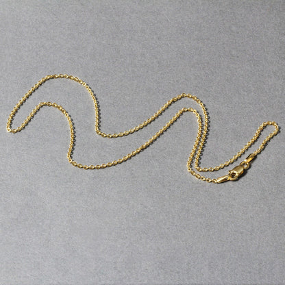 Cadena de eslabones tipo cable Forsantina Lite de oro amarillo de 14k y 1.5mm