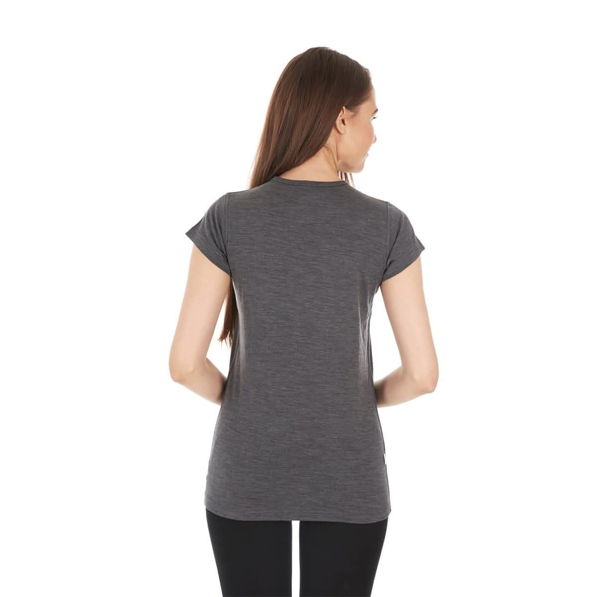 Camiseta ligera de cuello redondo para mujer - 100% Lana Merino