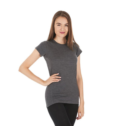 Camiseta ligera de cuello redondo para mujer - 100% Lana Merino