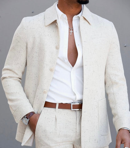 Men 33mm Remote Second Hand Leather Strap watch