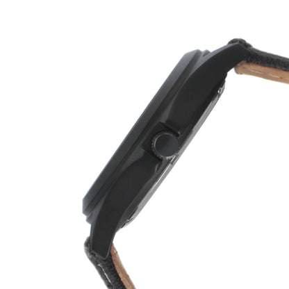 Men's 40mm Black Military Dial Sport Canvas Strap Watch