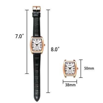 Men’s Vintage 50mm x 38mm Rose Gold Cushion Shaped Watch