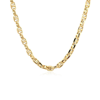 Cadena Ancla de Oro Amarillo 14k de 4.5mm