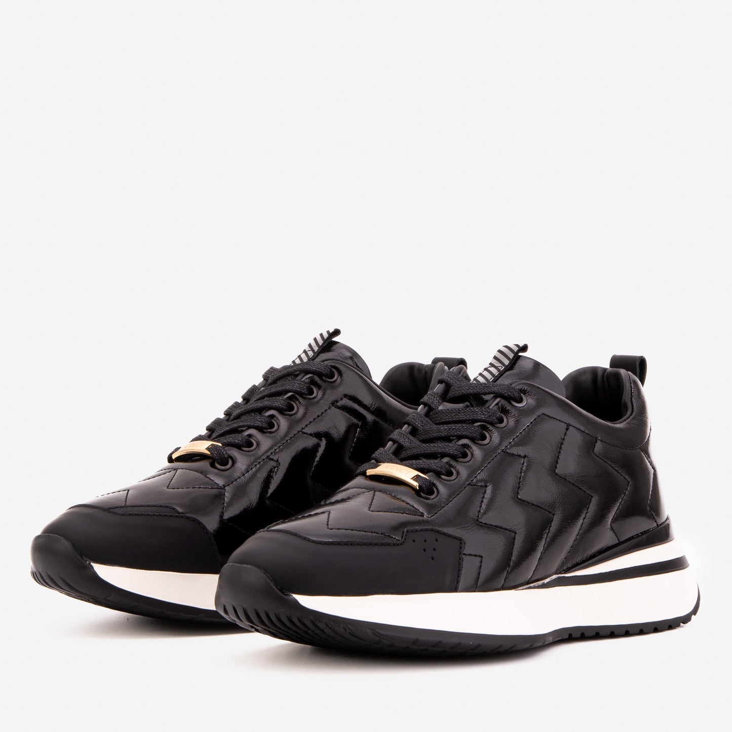 The Veneto Black Leather Men Sneaker