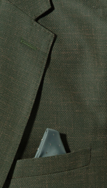 Ferrecci Harwin Mens Hunter Green Textured Tweed Suit.