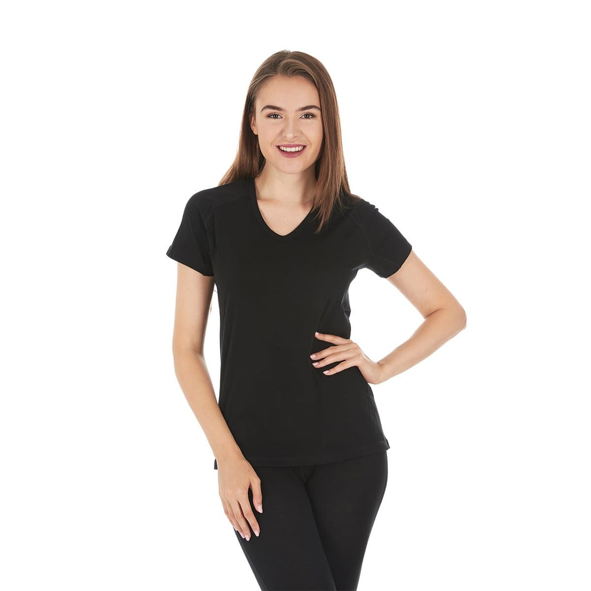 Micro Weight - Women's Wool V-Neck T-Shirt Woolverino - My Men's Shop