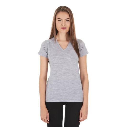 Microweight - Women's Wool V-Neck T-Shirt Woolverino - My Men's Shop