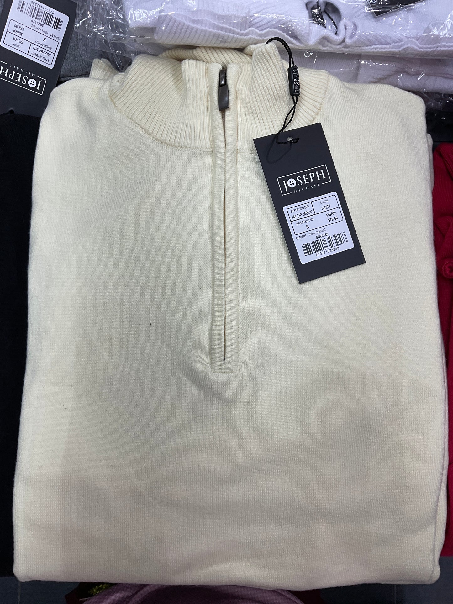 Joseph Micheal Zipper Cuello mock JM ZIP MOCK