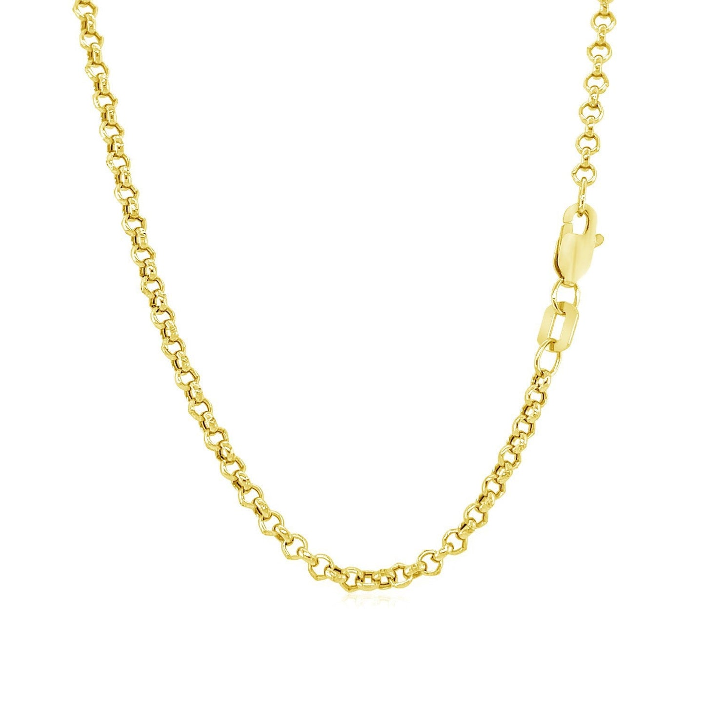 Cadena Rolo de Oro Amarillo de 10k y 2.3mm