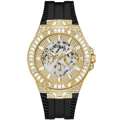 Guess para hombre, tono oro y negro, multifunción