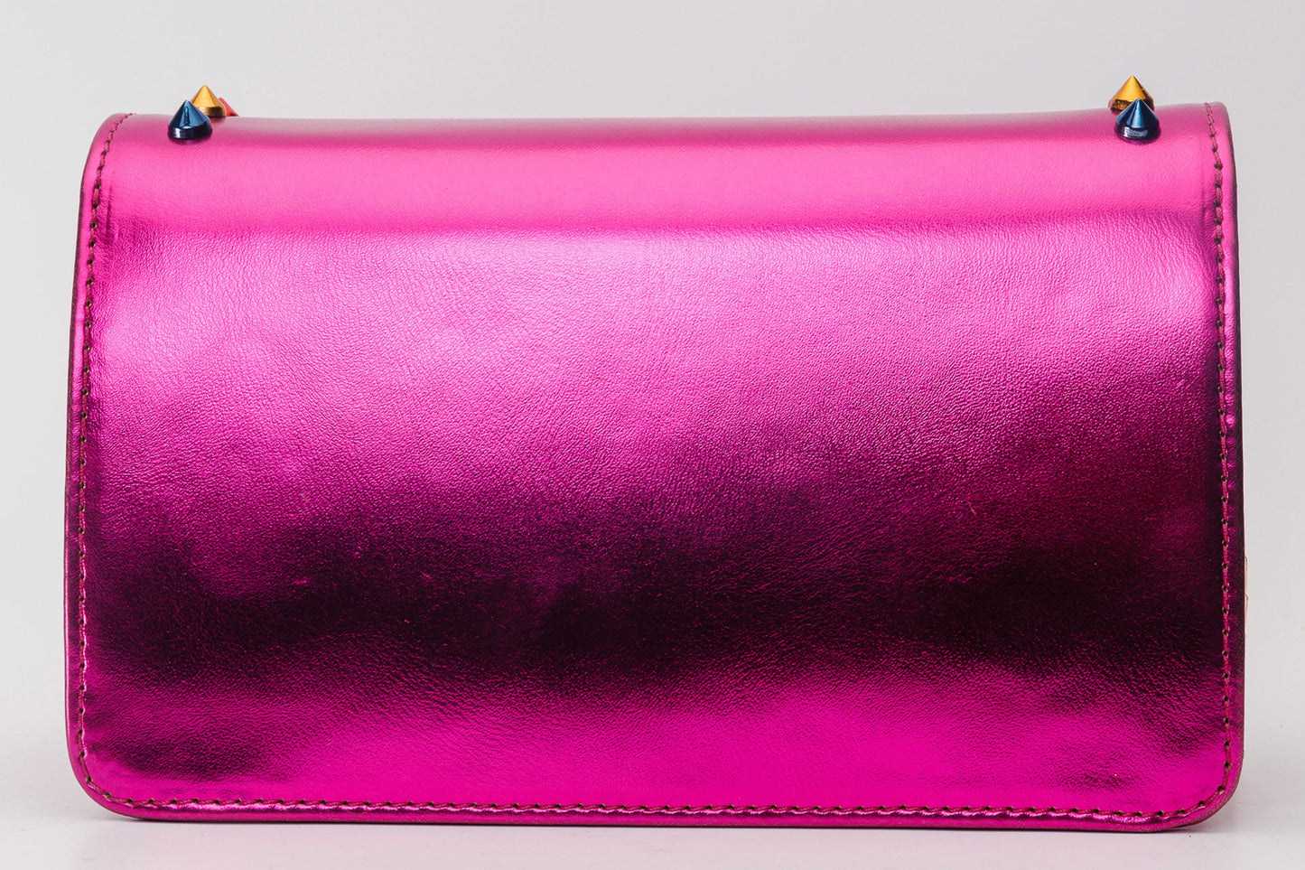 The Caris Fuchsia Leather Handbag