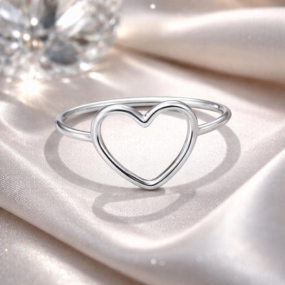Anillo de plata de ley 925 con baño de platino, talla 6.0 para mujer