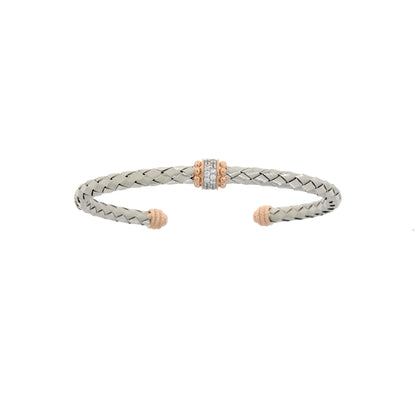Pulsera de plata esterlina con circonita cúbica