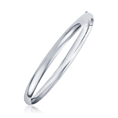 Pulsera clásica en oro blanco de 14k (6.0mm)
