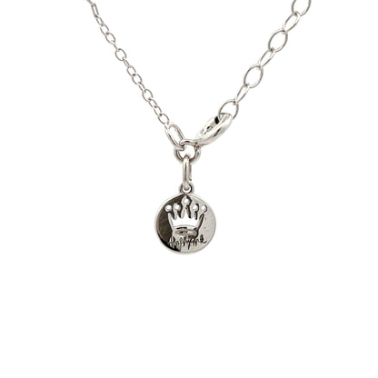 Colgante de animal de plata de ley con diamante negro de 0,08 ct