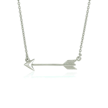 Collar con flecha de plata de ley