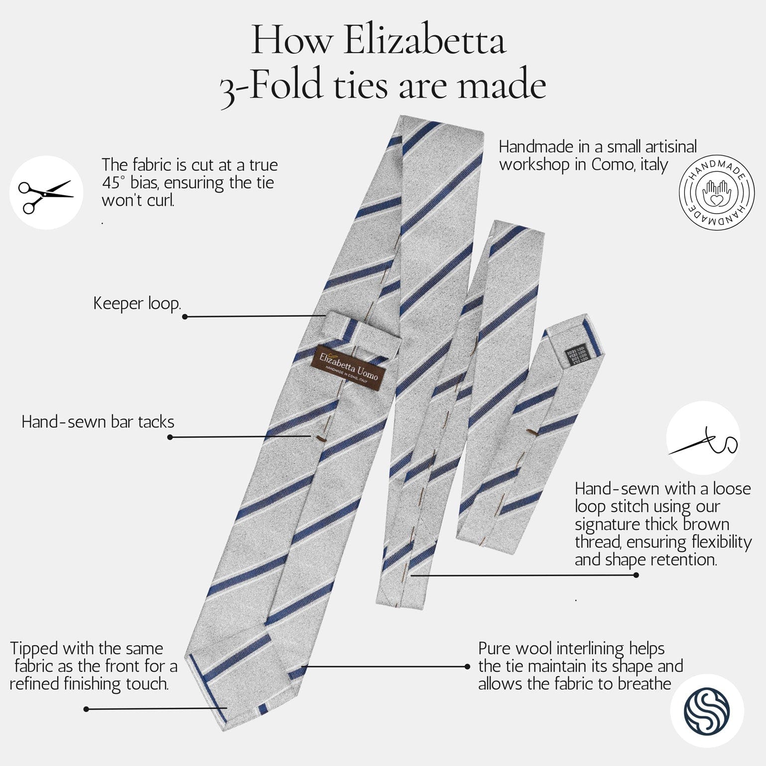 Antinori - Printed Silk Tie - Beige - My Men's Shop
