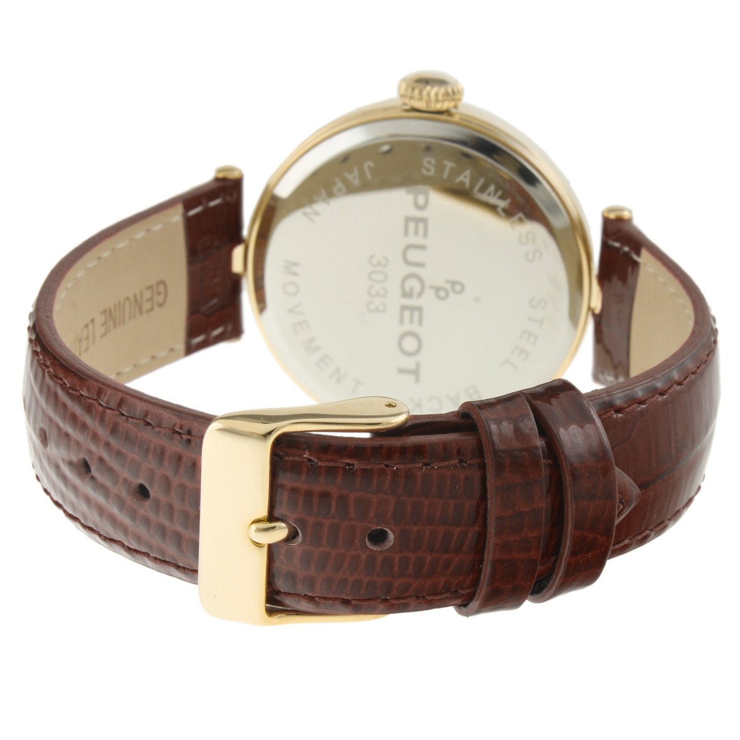 Women's 38mm Watch T-Bar Dress Brown Leather Strap