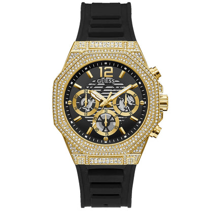 Guess para Hombre Momentum Negro Tono Dorado Multifunción