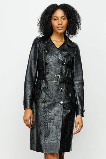 The Folcata Black Leather Women Jacket