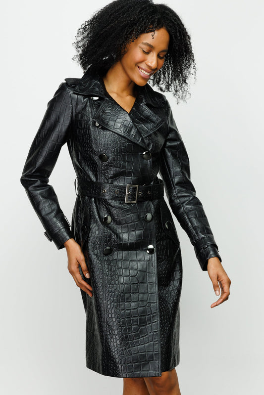 The Folcata Black Leather Women Jacket