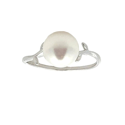 Anillo Perla de Agua Dulce Plata de Ley