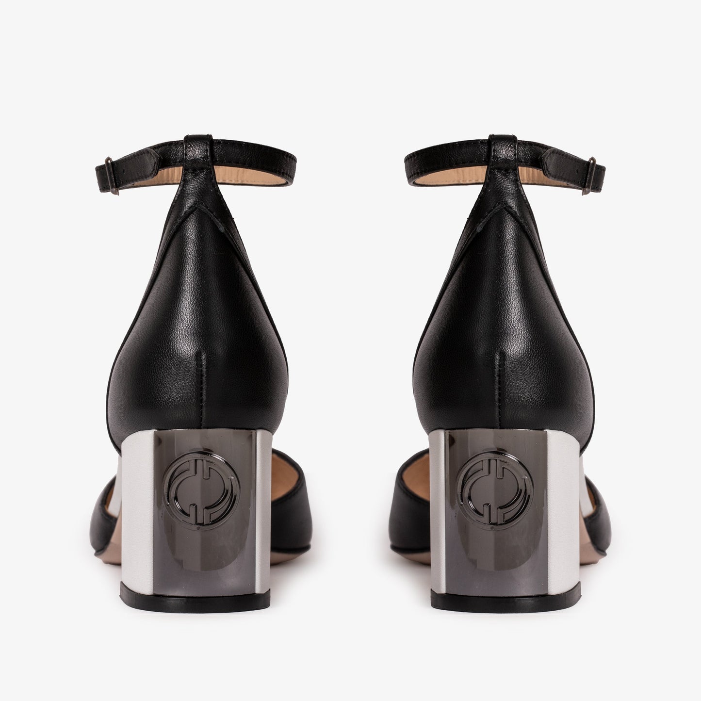 The Noella Black Leather Women Sandal