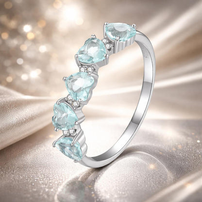 Anillo de plata de ley 925 con pavé de circonitas de 4,5 mm, talla 7, para mujer