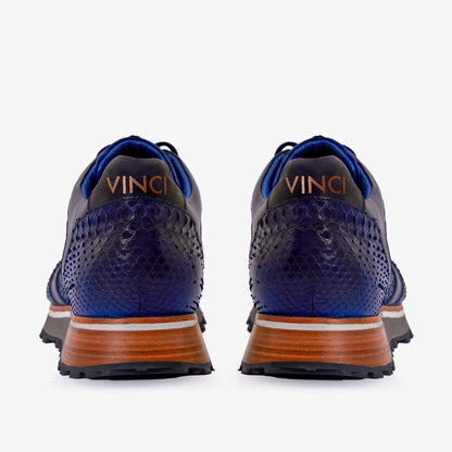 The Boss Pyth Snk Skin Navy Blue Men Sneaker