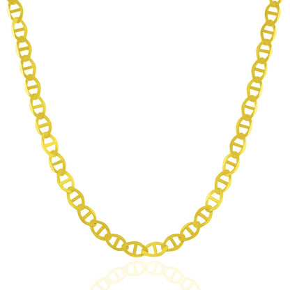 Cadena de eslabones tipo "Mariner" de oro amarillo de 10k y 5.5mm