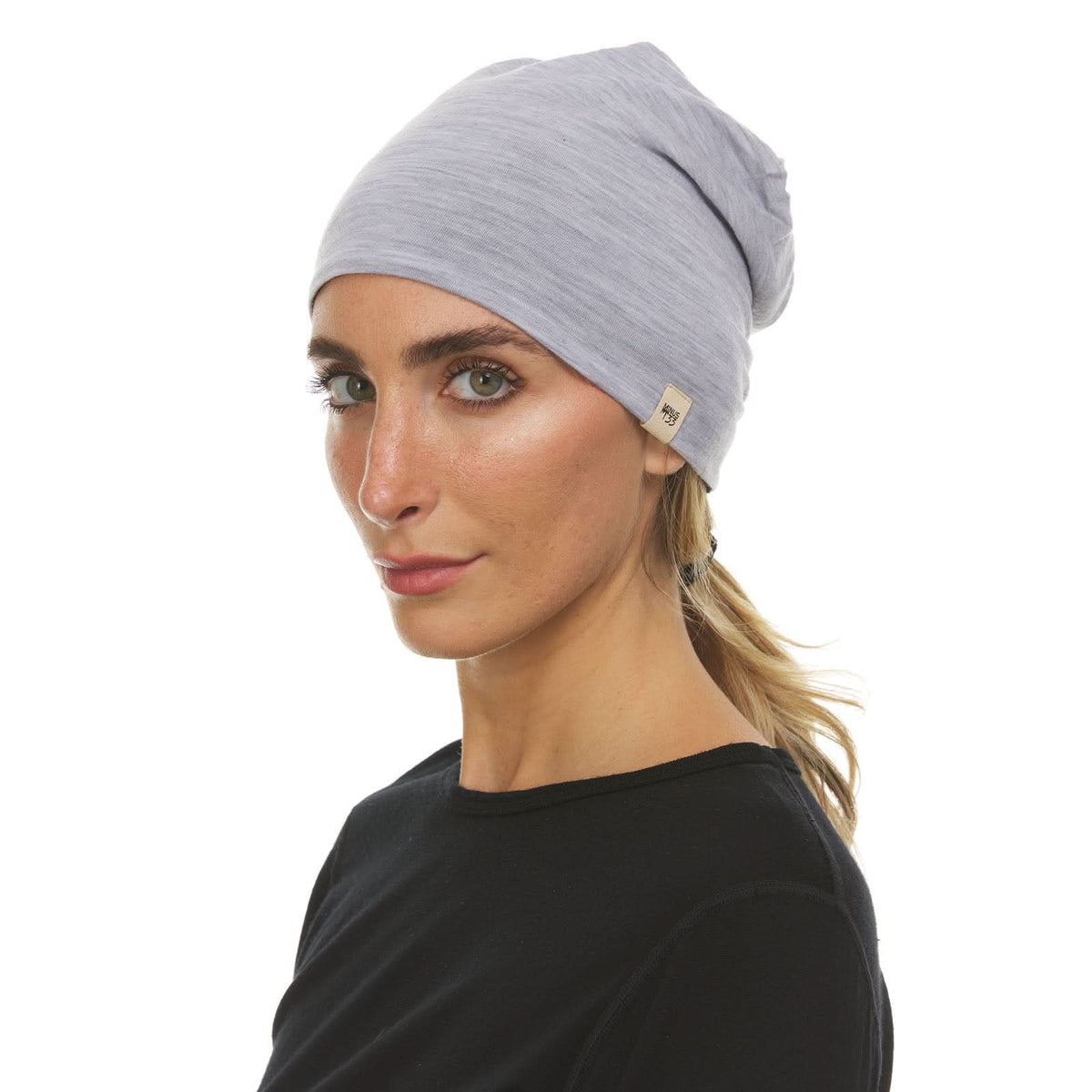 Gorro reversible de lana de peso micro - Woolverino