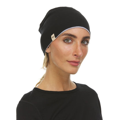 Gorro reversible de lana de peso micro - Woolverino