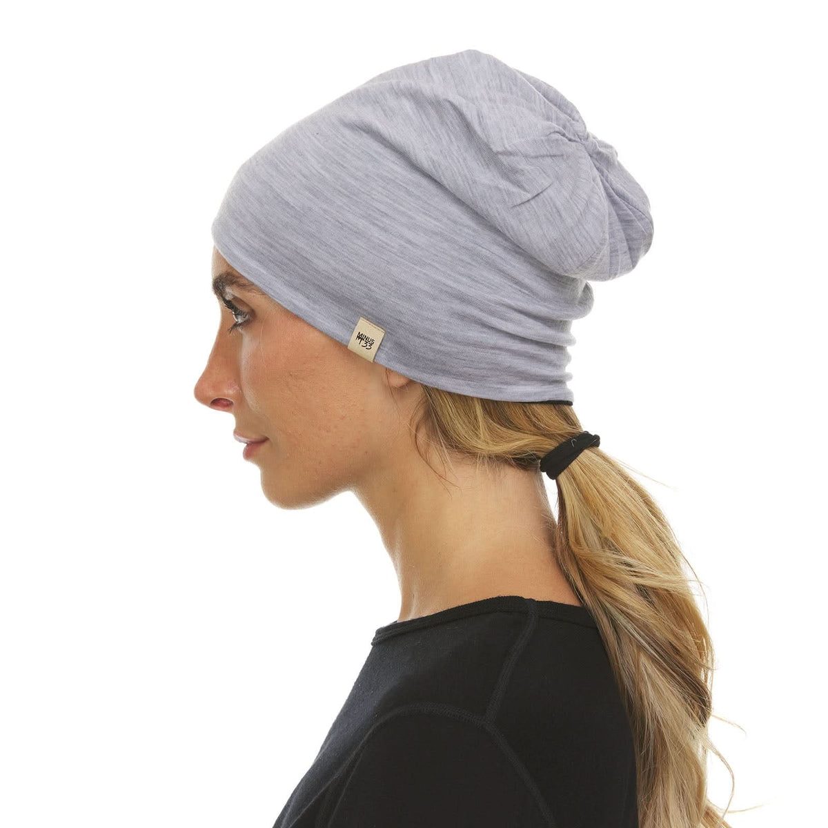 Gorro reversible de lana de peso micro - Woolverino