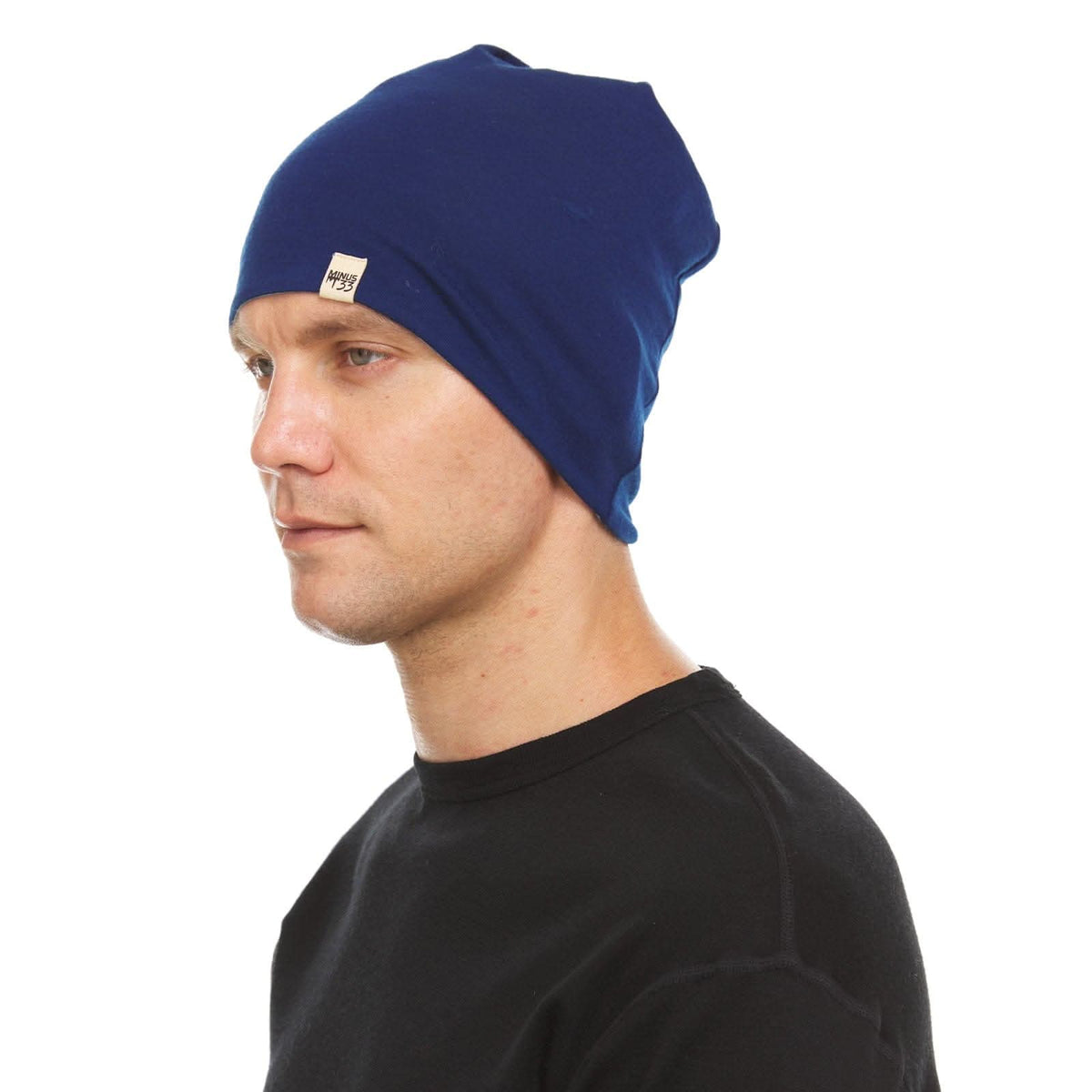 Gorro reversible de lana de peso micro - Woolverino
