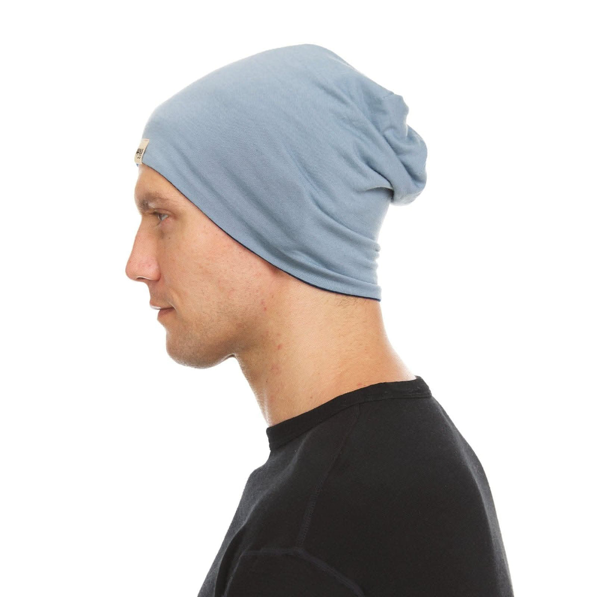 Gorro reversible de lana de peso micro - Woolverino