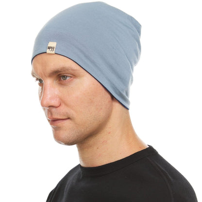 Gorro reversible de lana de peso micro - Woolverino