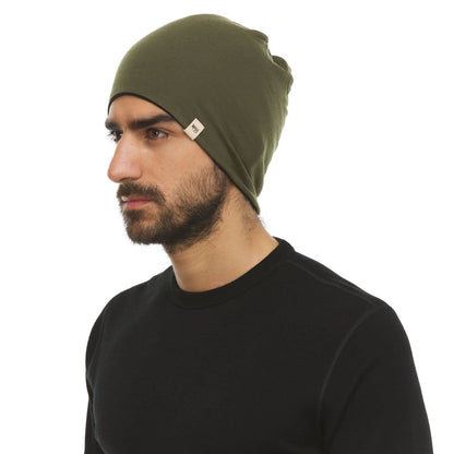 Gorro reversible de lana de peso micro - Woolverino