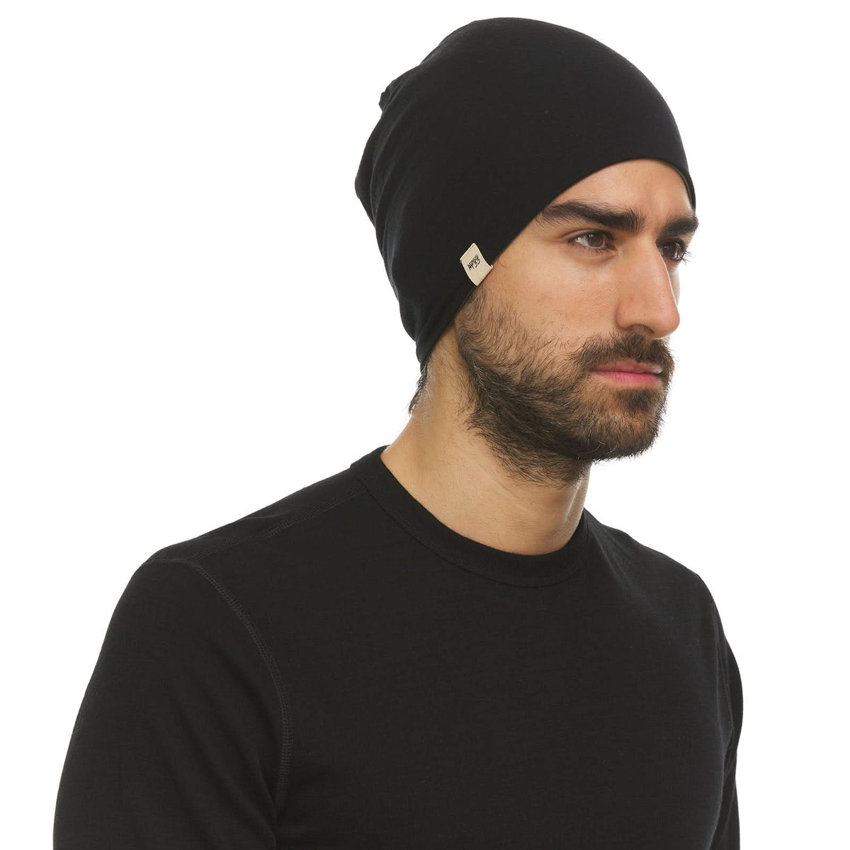 Gorro reversible de lana de peso micro - Woolverino