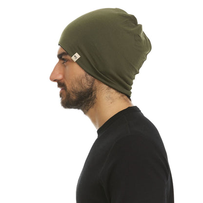 Gorro reversible de lana de peso micro - Woolverino