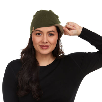 Gorro reversible de lana de peso micro - Woolverino