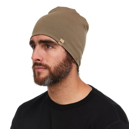 Gorro reversible de lana de peso micro - Woolverino
