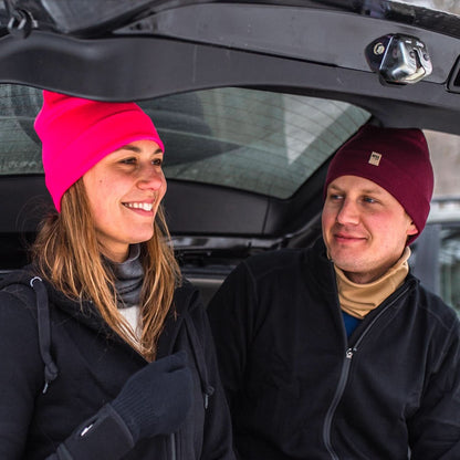 Lightweight - Ridge Cuff Beanie 100% Merino Wool - My Men's Shop