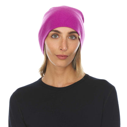 Lightweight Wool Cuff Beanie - 100% Merino Wool