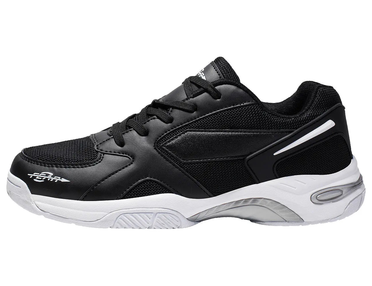 Men's High Arch Firm Support All-In-One Black Walking Shoes, Comfort & Performance Style - My Men's Shop