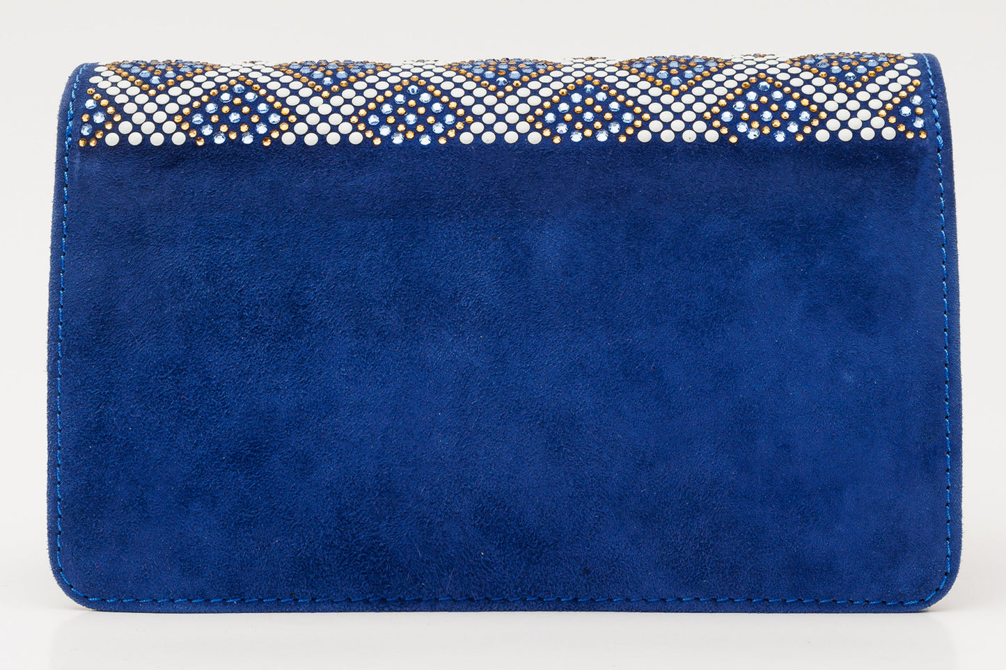 The Nampula Sax Blue Glitter Leather Handbag