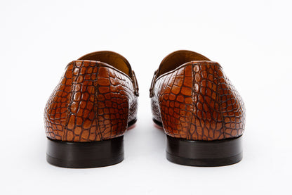 The Monaco Tan Leather Men Shoe Bit Loafer