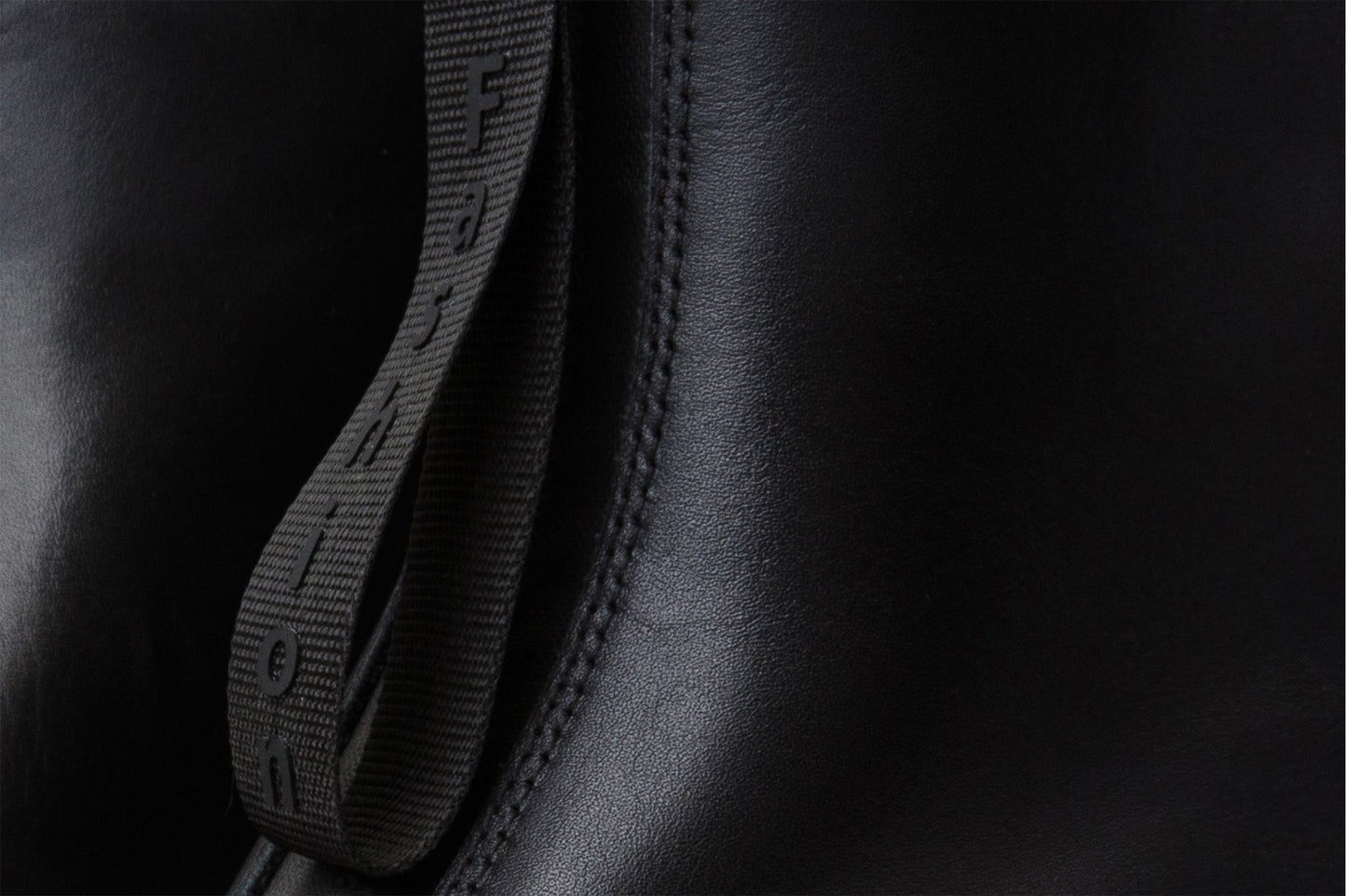 The Tackle Black Leather Block Heel Women Boot
