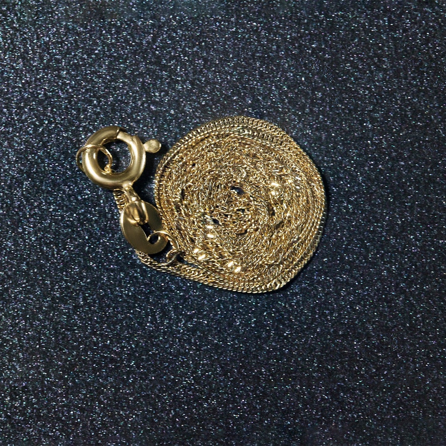 Cadena Singapur de oro amarillo de 14k de 0.8mm